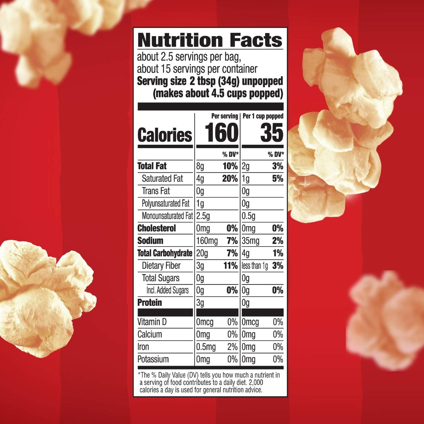Orville Redenbacher's Kettle Corn Popcorn – Light, Non-Greasy Snack for Apartment Pantry