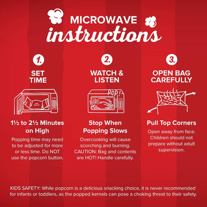 Orville Redenbacher's Kettle Corn Popcorn – Light, Non-Greasy Snack for Apartment Pantry