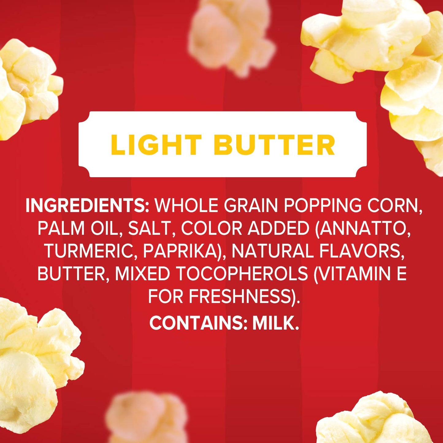 Orville Redenbacher's Microwave Light Butter Popcorn 6-Count – Easy Single-Serve Snack for Kids' Rooms, Den, and Family Room Sharing