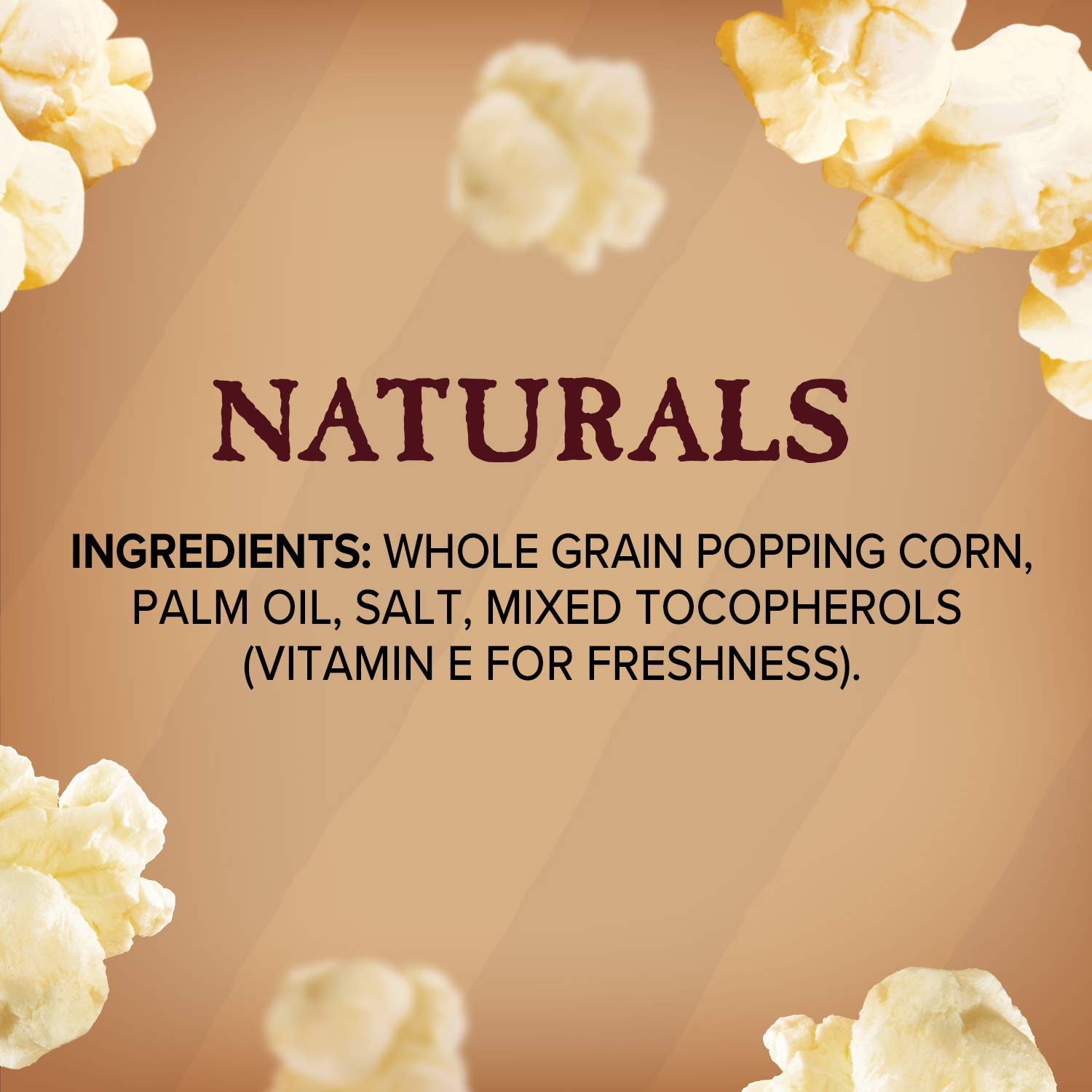 Orville Redenbacher's Naturals Simply Salted Microwave Popcorn – Lightly Salted Whole Grain Snack for Kitchen Counter Self-Care, 6-Count