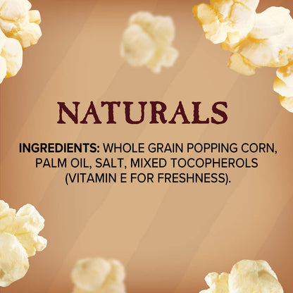 Orville Redenbacher's Naturals Simply Salted Microwave Popcorn – Lightly Salted Whole Grain Snack for Kitchen Counter Self-Care, 6-Count
