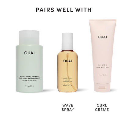 OUAI Anti Dandruff Shampoo – Elegant Salicylic Acid Wash for a Vanity-Worthy Haircare Display, 10 Fl Oz