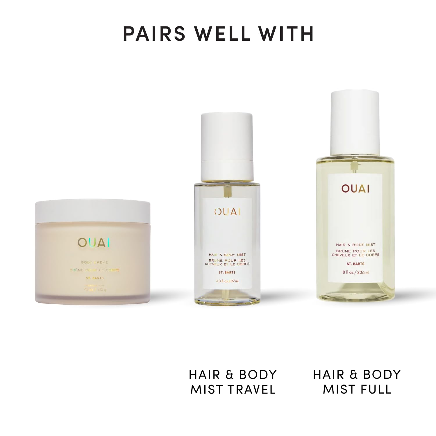 OUAI Body Cream – Premium Skincare Upgrade for the Bathroom, Squalane Whipped Body Cream