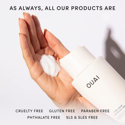 OUAI Fine Hair Conditioner - Premium Volumizing Conditioner for the Indulgent Vanity, 10 Oz