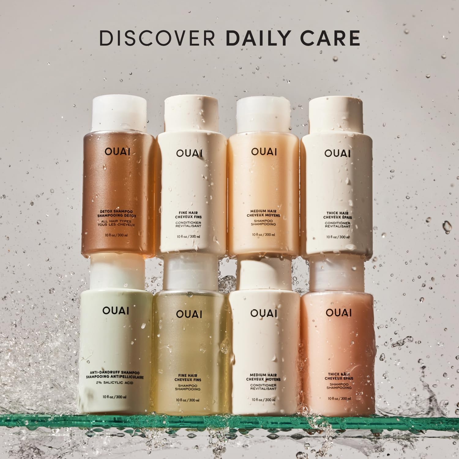 OUAI Fine Hair Shampoo - Travel Size Volumizing Shampoo for the Carry-On Toiletry Kit, TSA-Friendly Fine Hair Wash