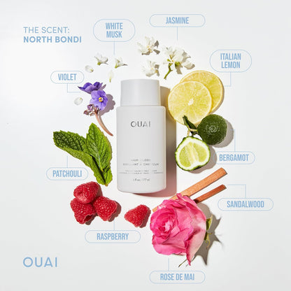 OUAI Hair Gloss - Salon-Quality Glossing Ritual for Elegant Master Bath, Frizz & Fade Control