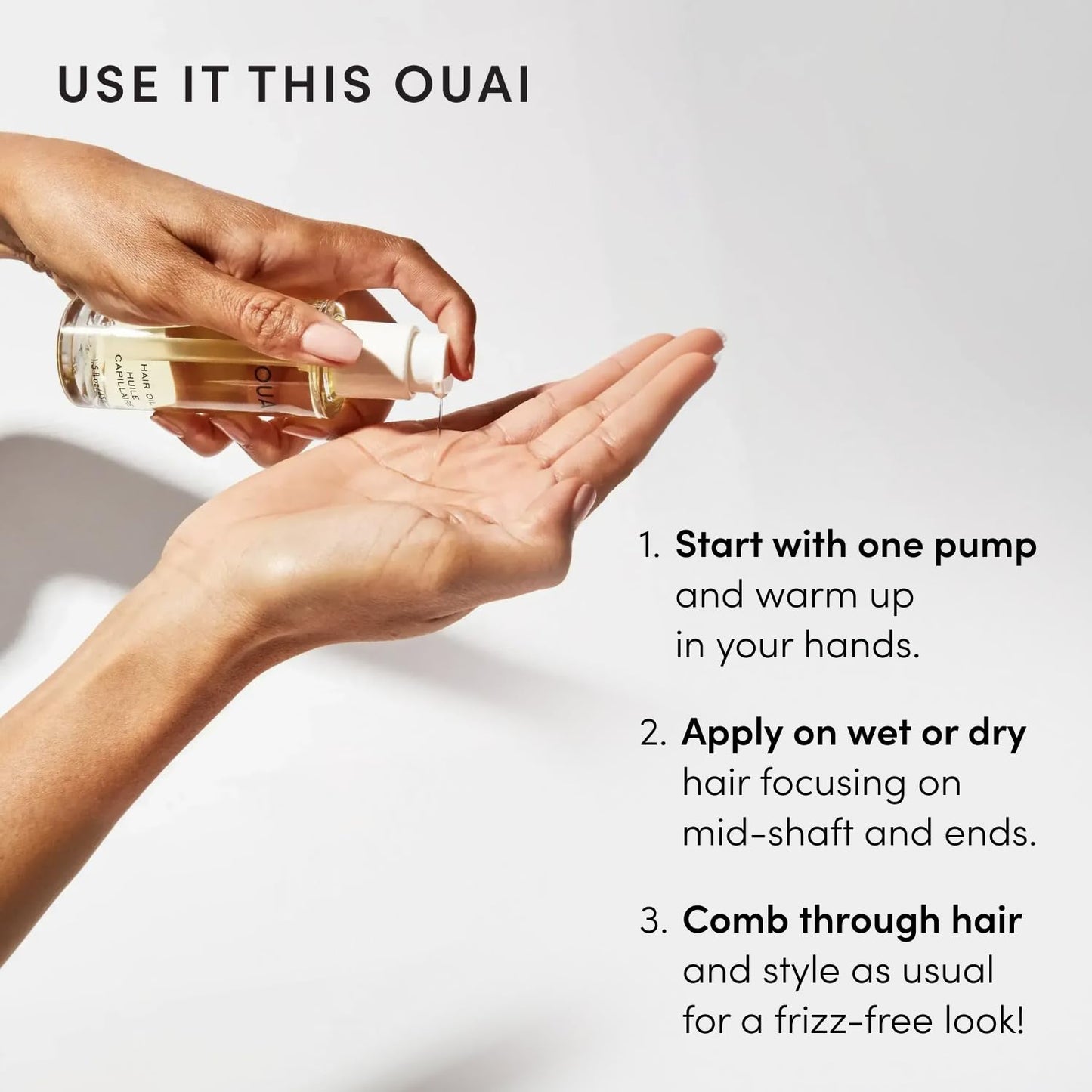 OUAI Hair Oil - Nourishing Oil Blend for a Calming At-Home Spa Evening