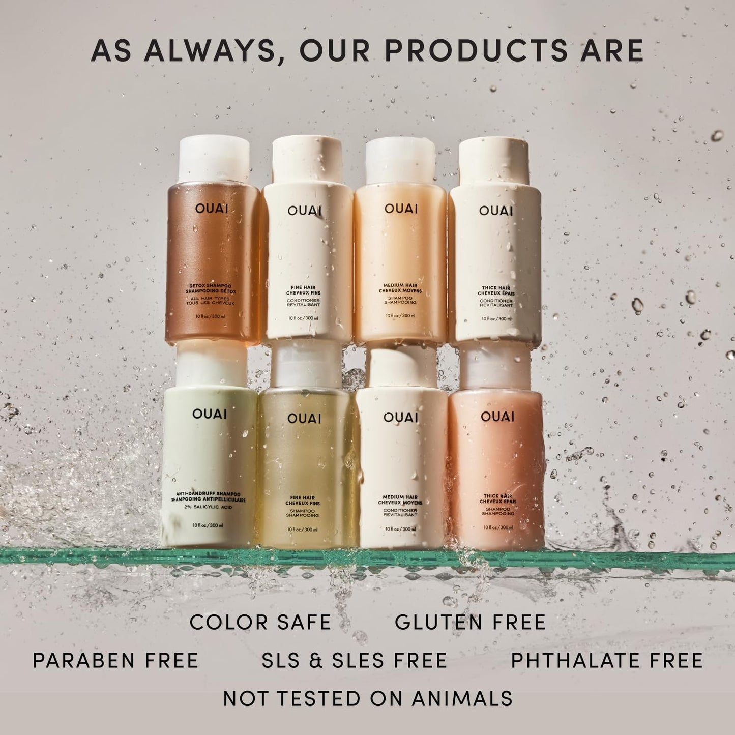 OUAI Leave In Conditioner & Heat Protectant – TSA Approved Travel Size for Carry-On and Hotel Stays