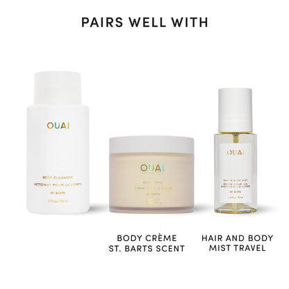 OUAI St. Barts Body Cleanser – Clean Formula Body Wash Safe for Sensitive Skin and Shared Family Bathrooms