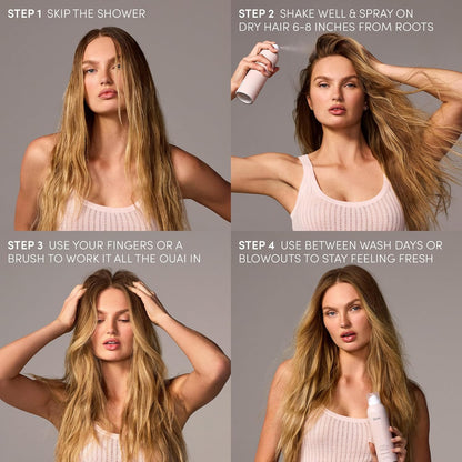 OUAI Super Dry Shampoo - Streamlined Hair Essential for the Uncluttered Vanity, One-Step Root Refresh 4.5 oz