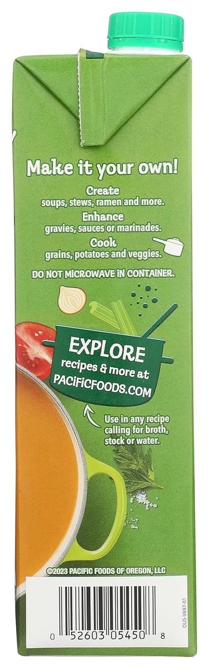 Pacific Foods Organic Low Sodium Vegetable Broth – Gentle Low-Sodium Base for Picky Eater Favorites