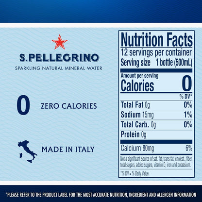 pack of 12 bpa-free 16.9 fl oz (0.5 l) plastic bottles (also available in 24-pack and single 33.8 fl oz)