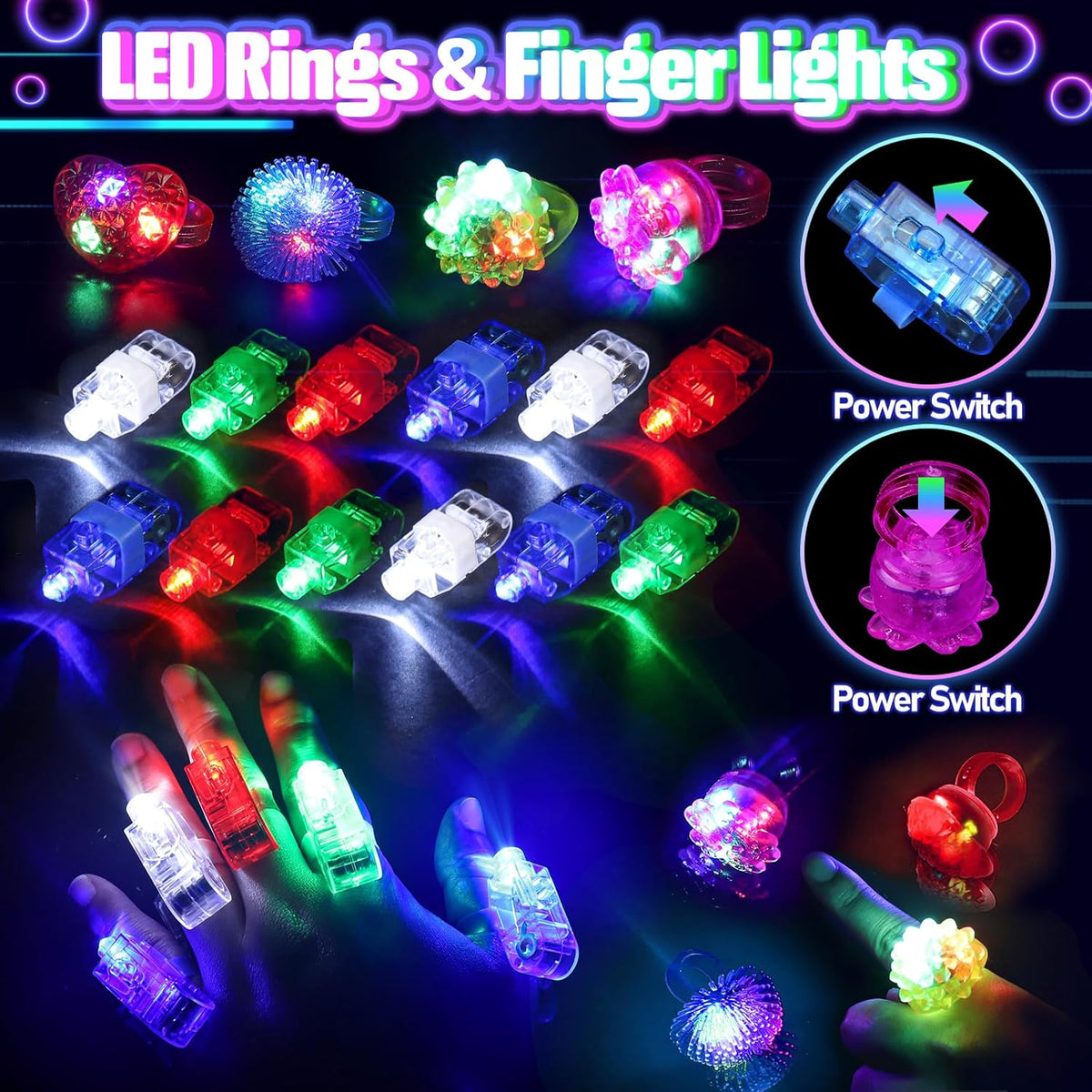 packaged bulk kit designed as party favors and decorative props rather than single-use toys