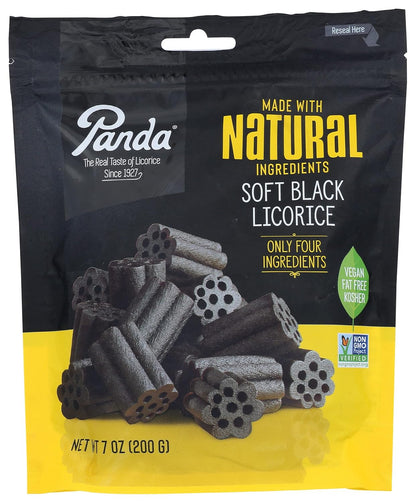 Panda Licorice Chew – Travel Bag Candy for Road Trips and Long Drives, 7 oz