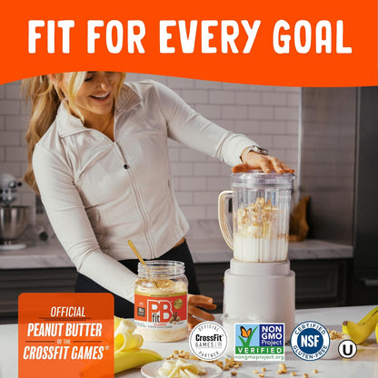 PBfit Powdered Peanut Butter – Low-Fat Breakfast Boost for Wellness-Focused Adults Tracking Macros, Gluten and Dairy Free