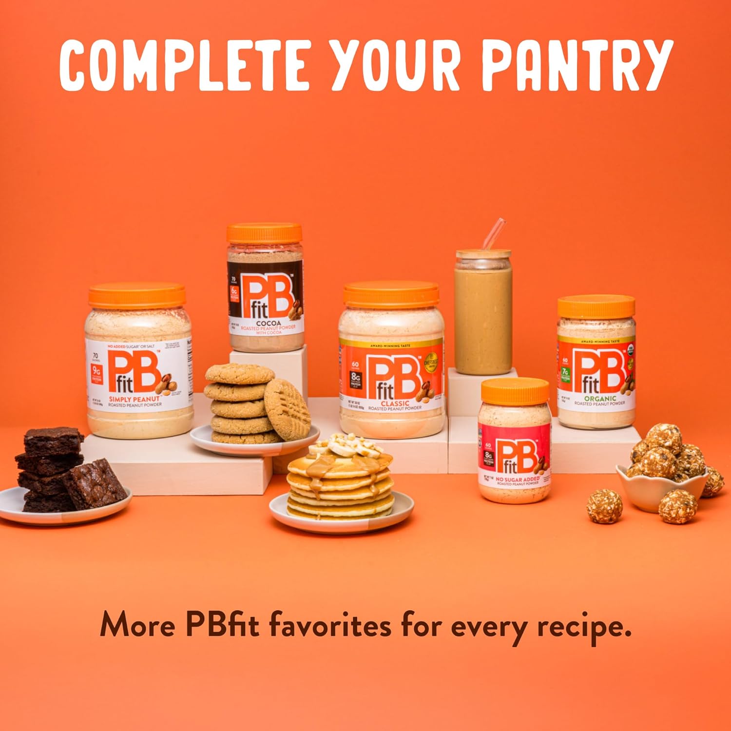 PBfit Powdered Peanut Butter – Low-Fat Breakfast Boost for Wellness-Focused Adults Tracking Macros, Gluten and Dairy Free