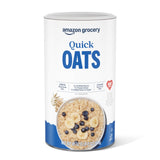 Amazon Grocery, Quick Cook Oats, 18 Oz – Resealable 2-Pack Oats for a Streamlined Breakfast Station