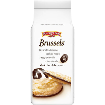 Pepperidge Farm Brussels Dark Chocolate Cookies – Connoisseur's Dark Chocolate Cookie for the Wine Cellar Tasting Room, Elevated Entertaining Accessory