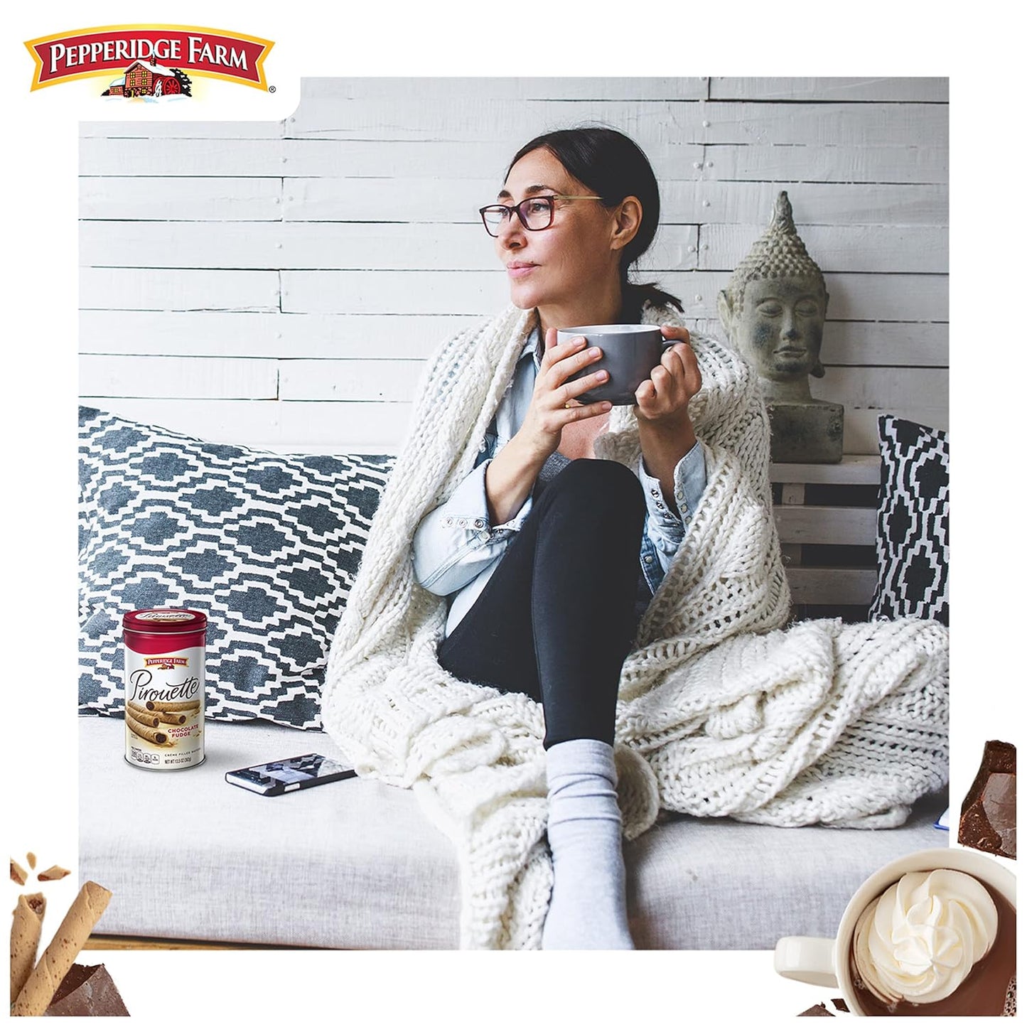 Pepperidge Farm Pirouette Crème Filled Wafers - Guilt-Light Indulgence for Self-Care Sundays and Bedside Snacking