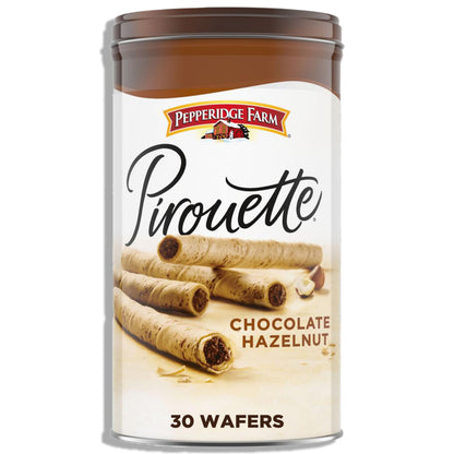 Pepperidge Farm Pirouette French Vanilla Wafers - Thoughtful Thank-You and Valentine's Day Gift in Reusable Tin