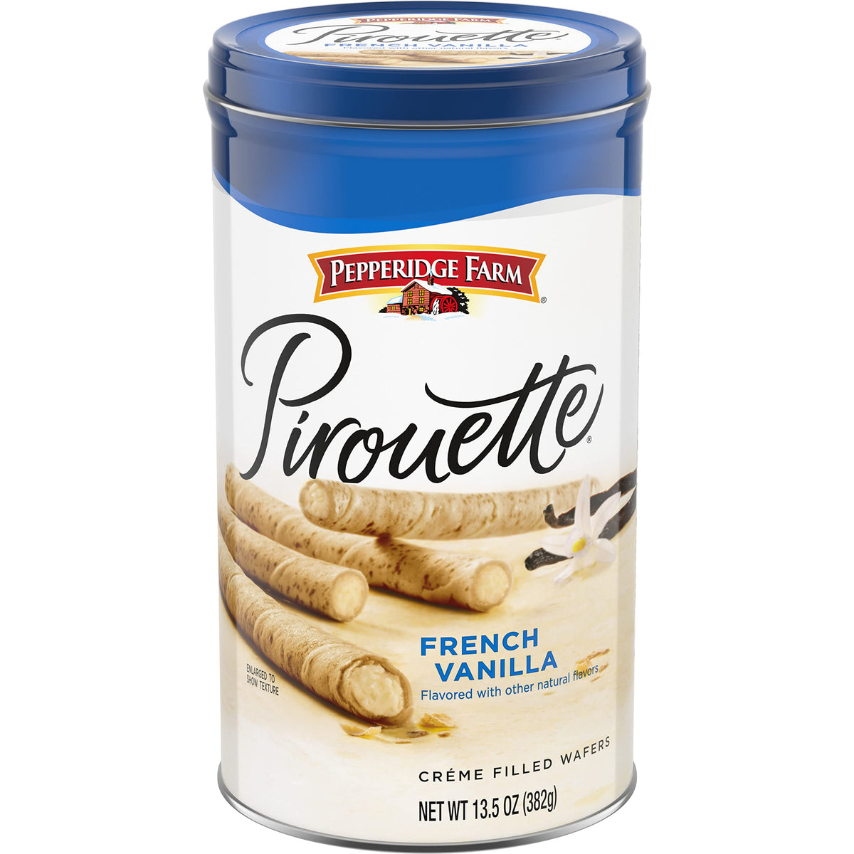 Pepperidge Farm Pirouette French Vanilla Wafers - Thoughtful Thank-You and Valentine's Day Gift in Reusable Tin