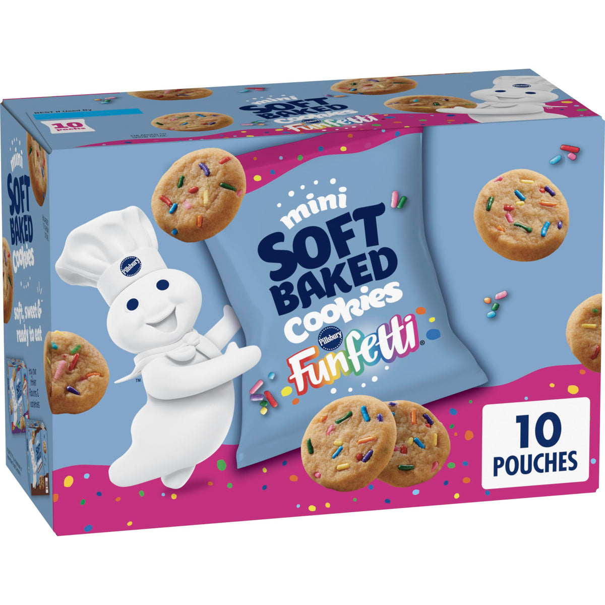 Pillsbury Mini Soft Baked Cookies – Care Package Snack Box for College Students, Military Care Packages & Holiday Gift Baskets