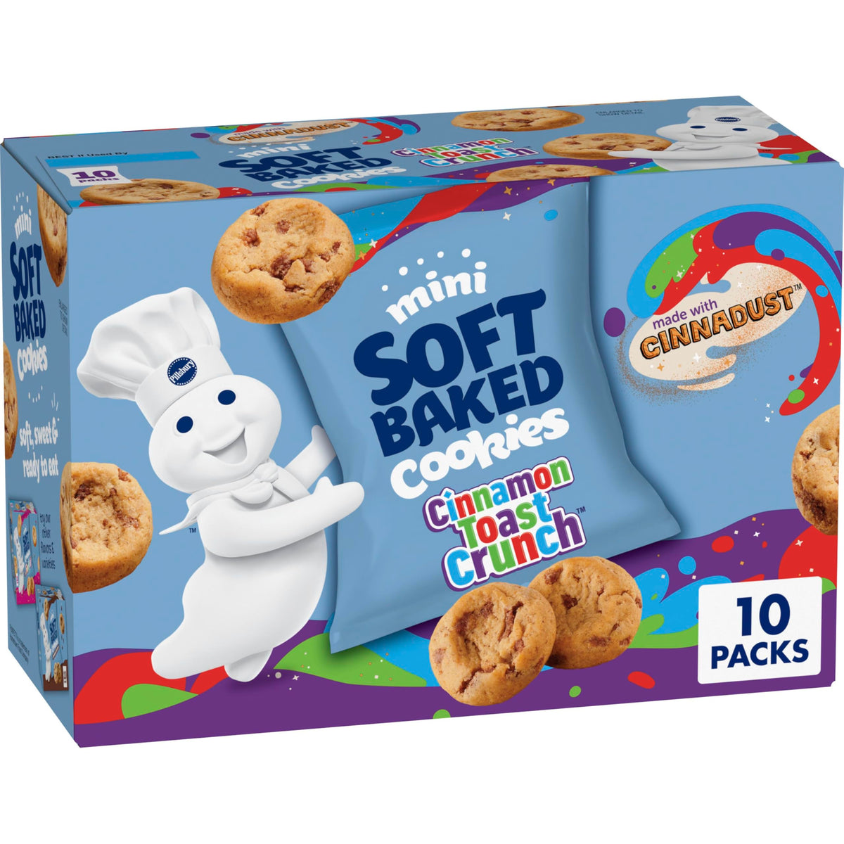 Pillsbury Mini Soft Baked Cookies – Care Package Snack Box for College Students, Military Care Packages & Holiday Gift Baskets