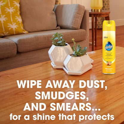 Pledge Enhancing Polish – Fresh Orange Scent Wood and Furniture Spray for a Calming Home, 9.7oz