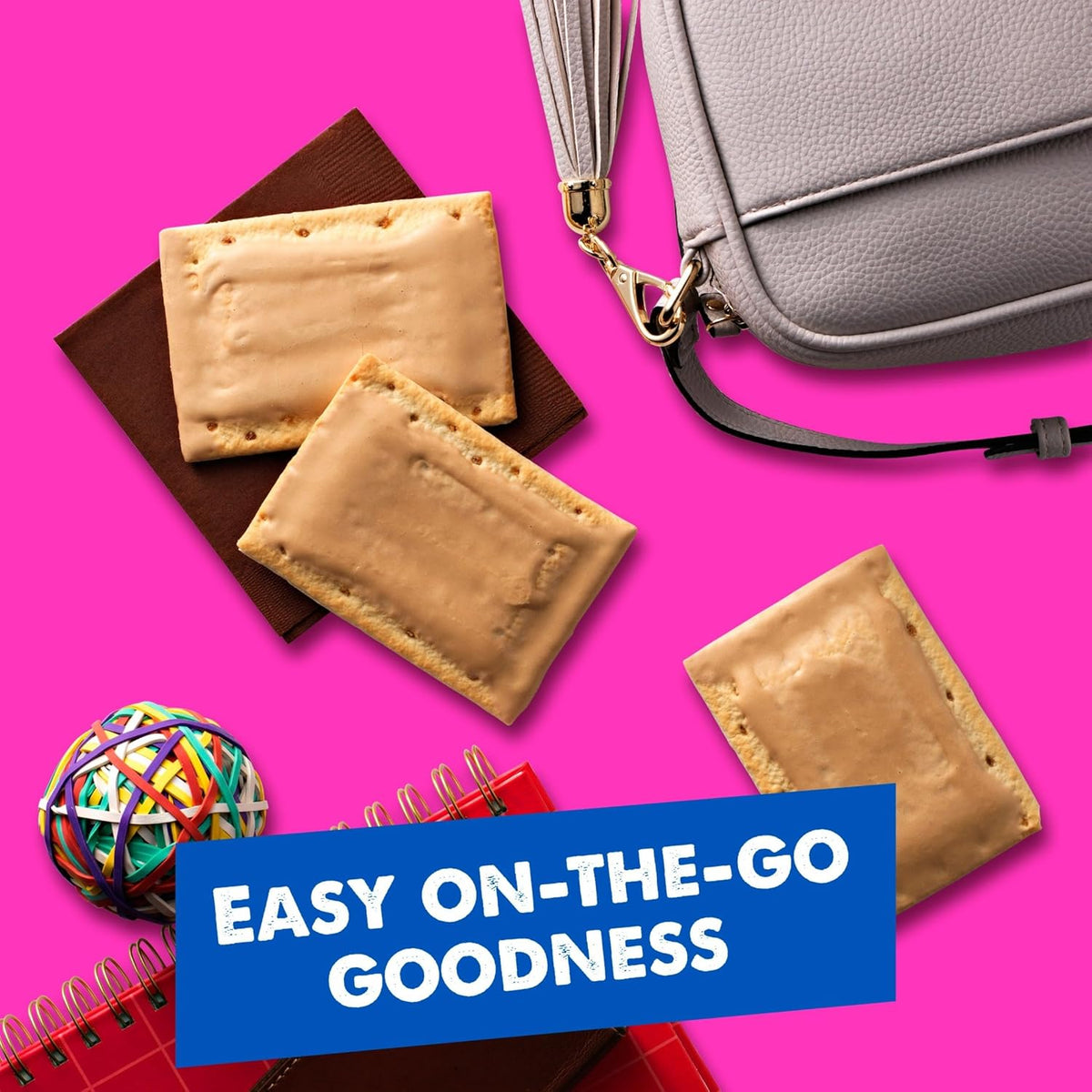 Pop-Tarts Brown Sugar Cinnamon Breakfast Bars – On-the-Go Snack for College Students and Office Teams, 32 Pack
