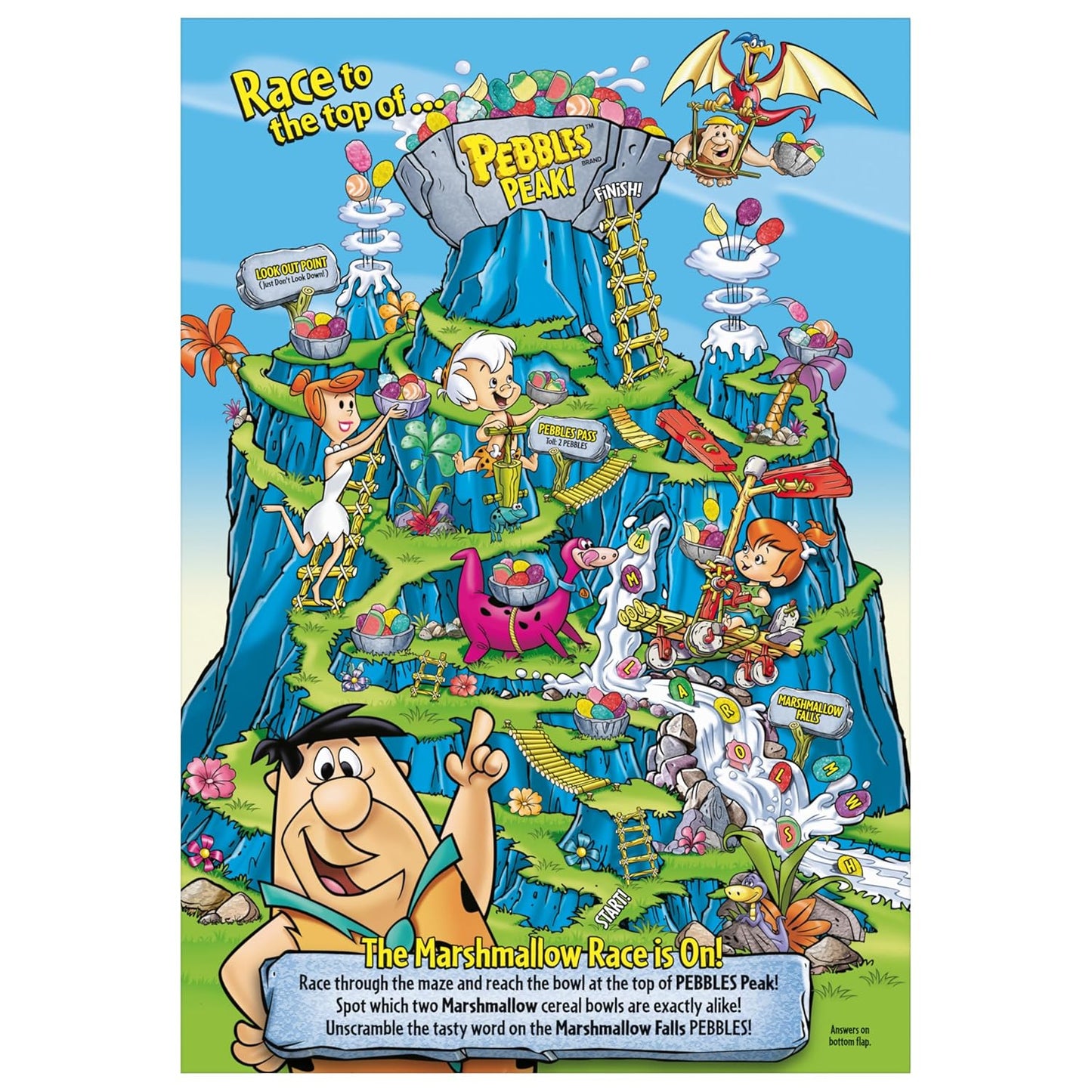 Post Fruity PEBBLES Marshmallow Cereal – Retro Nostalgia Cereal Box for Cozy Home Aesthetic