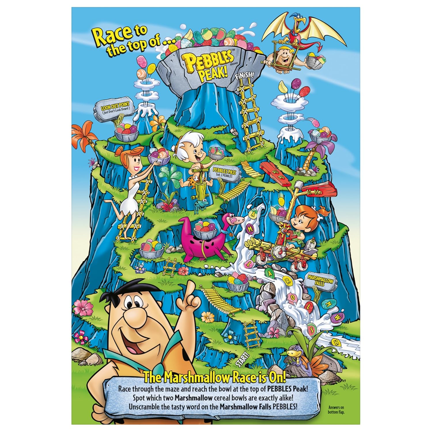 Post Fruity PEBBLES Marshmallow Cereal – Retro Nostalgia Cereal Box for Cozy Home Aesthetic