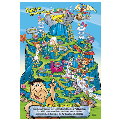 Post Fruity PEBBLES Marshmallow Cereal – Retro Nostalgia Cereal Box for Cozy Home Aesthetic