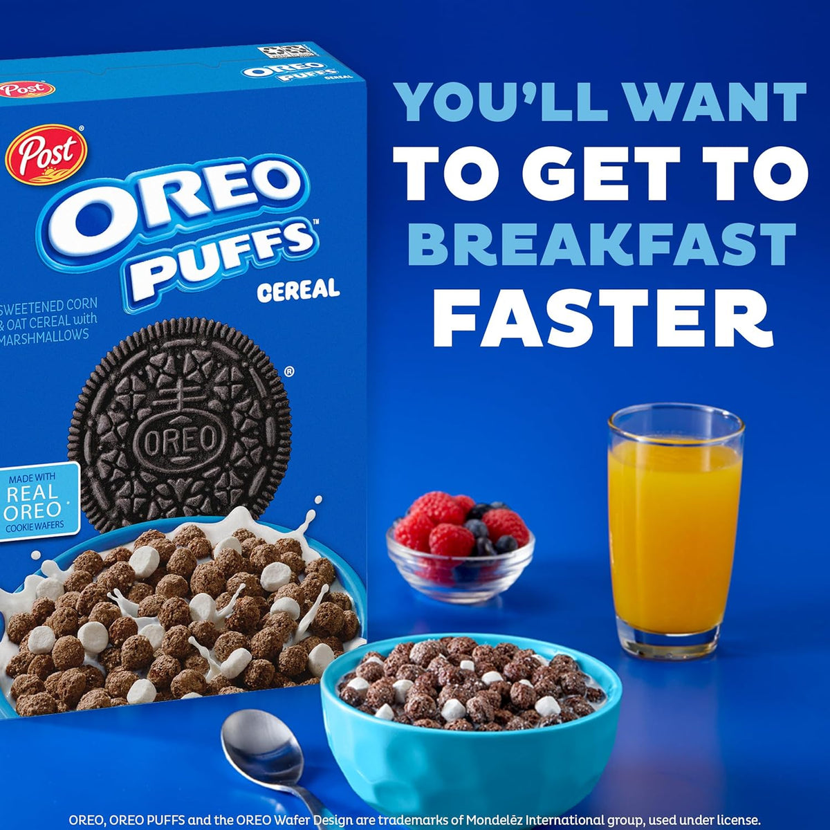 Post Oreo Puff Cereal – Indulgent Self-Care Gift Box for Chocolate Snack Fans and Dessert Lovers, 10 oz