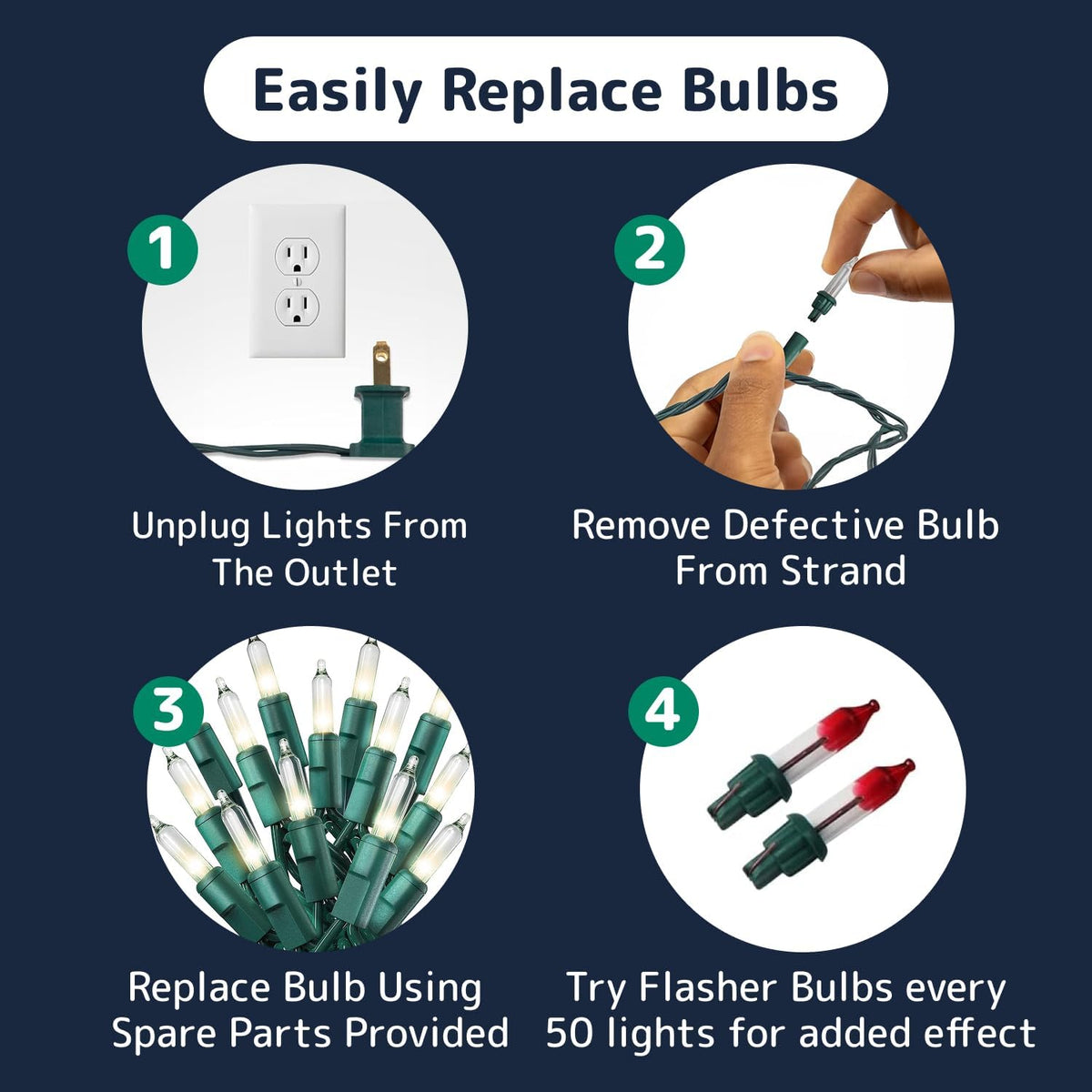 PREXTEX Weather-Rated Clear String Lights – Open-Air Patio and Porch Decor with Expandable Coverage Up to 1000 Bulbs