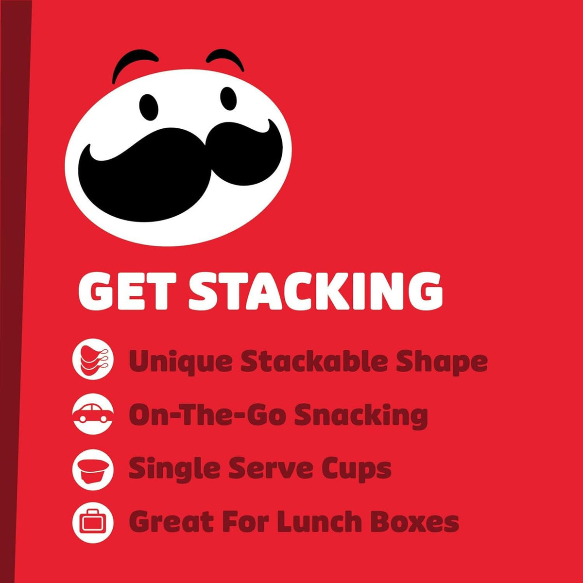 Pringles Potato Crisps Chips, Pre-Portioned Snack Cups, Office Desk Drawer Snack for Workdays and Mid-Afternoon Breaks