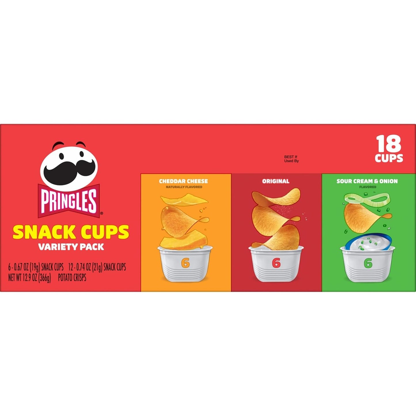Pringles Potato Crisps Snack Cups – Travel-Ready Chips for Road Trips, Picnics, and Car Rides