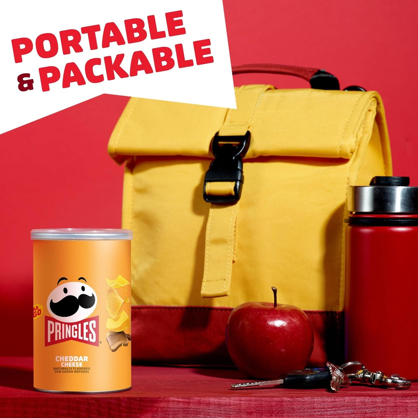 Pringles Stackable Snack Cans – Clutter-Free Pantry Snacks with 6 Simple Flavors