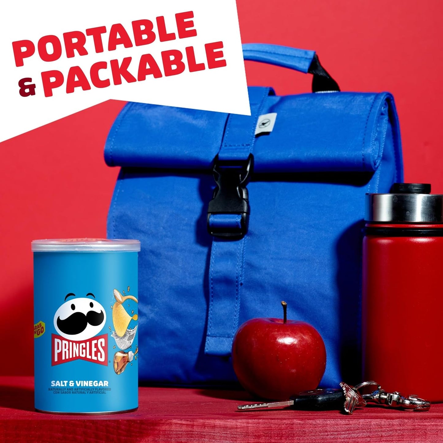 Pringles Stackable Snack Cans – Clutter-Free Pantry Snacks with 6 Simple Flavors