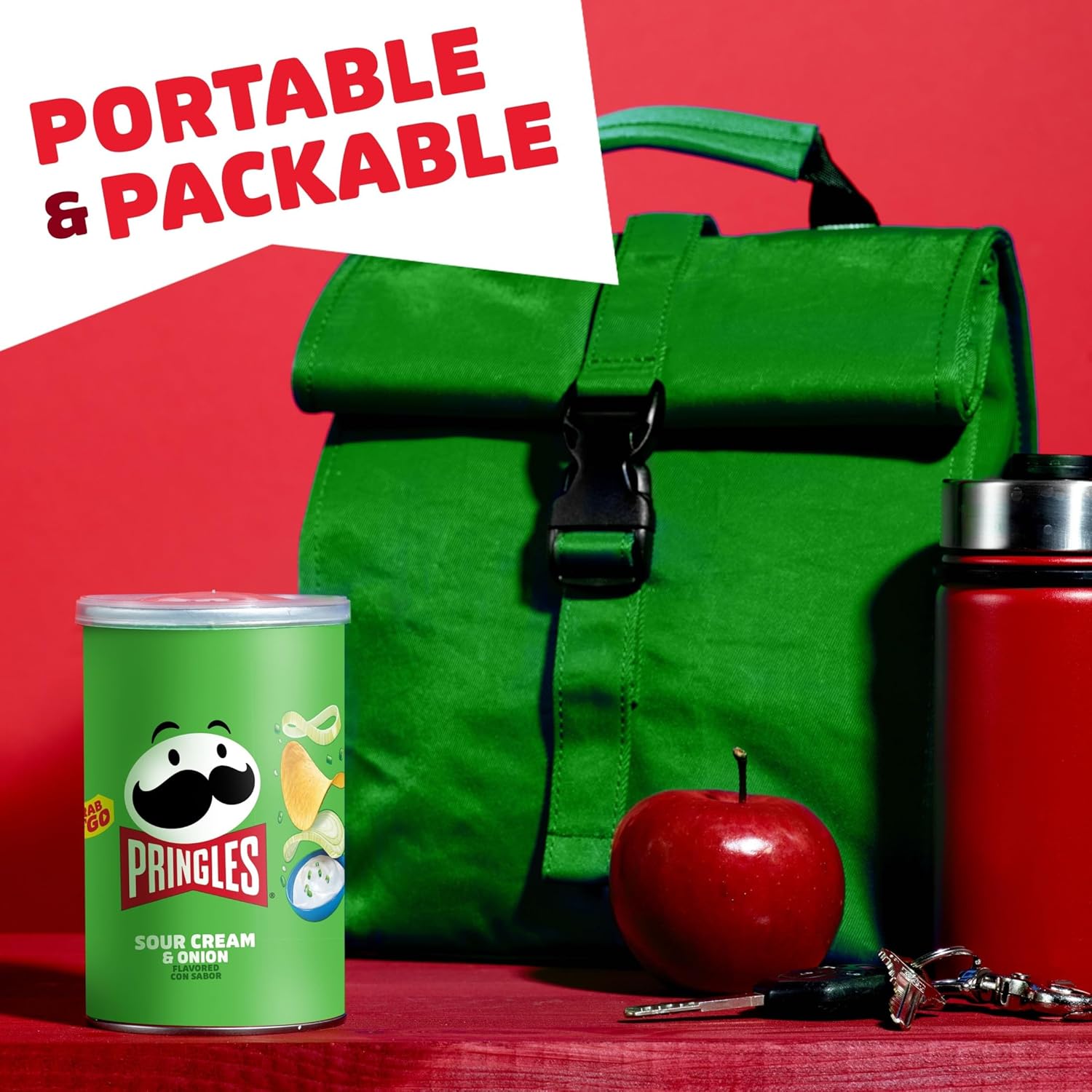 Pringles Stackable Snack Cans – Clutter-Free Pantry Snacks with 6 Simple Flavors