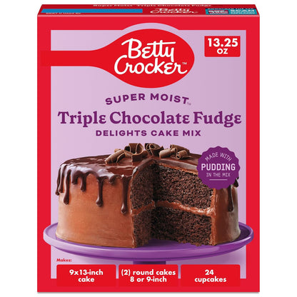 pudding-in-the-mix formulation for guaranteed moist crumb and rich chocolate flavor