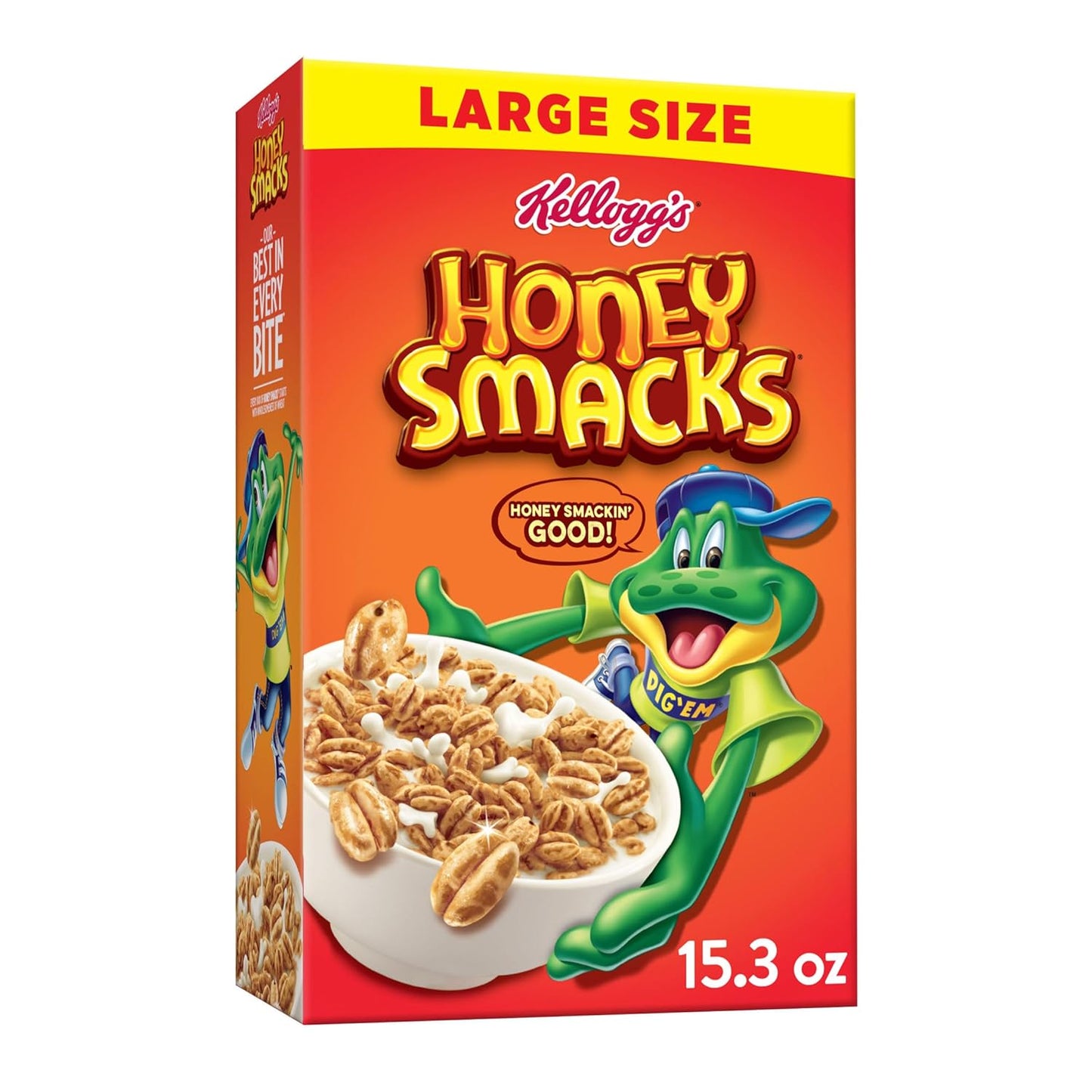 puffed wheat base sweetened with real honey