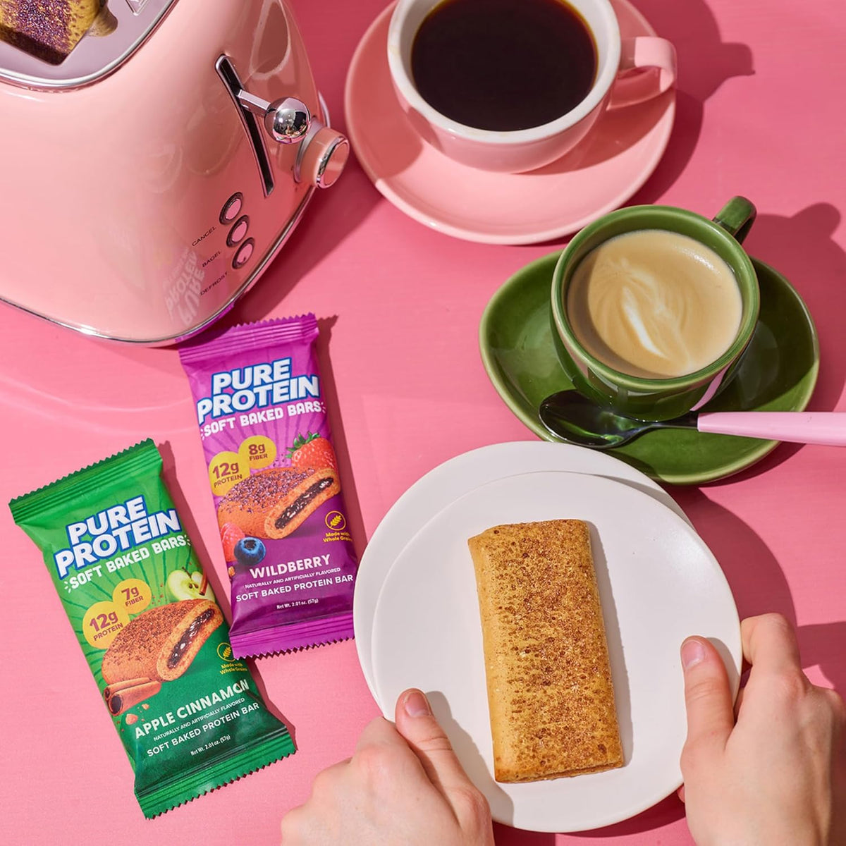 Pure Protein Wildberry Soft Baked Bars – Pantry Staple for Work-From-Home Fuel, Individually Wrapped Grab-and-Go Bars
