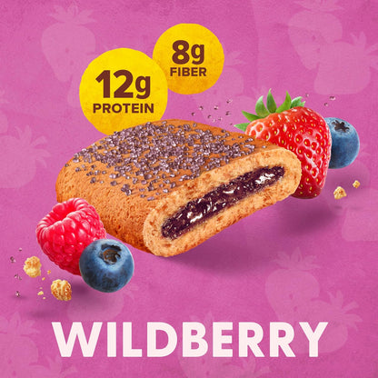 Pure Protein Wildberry Soft Baked Bars – Pantry Staple for Work-From-Home Fuel, Individually Wrapped Grab-and-Go Bars