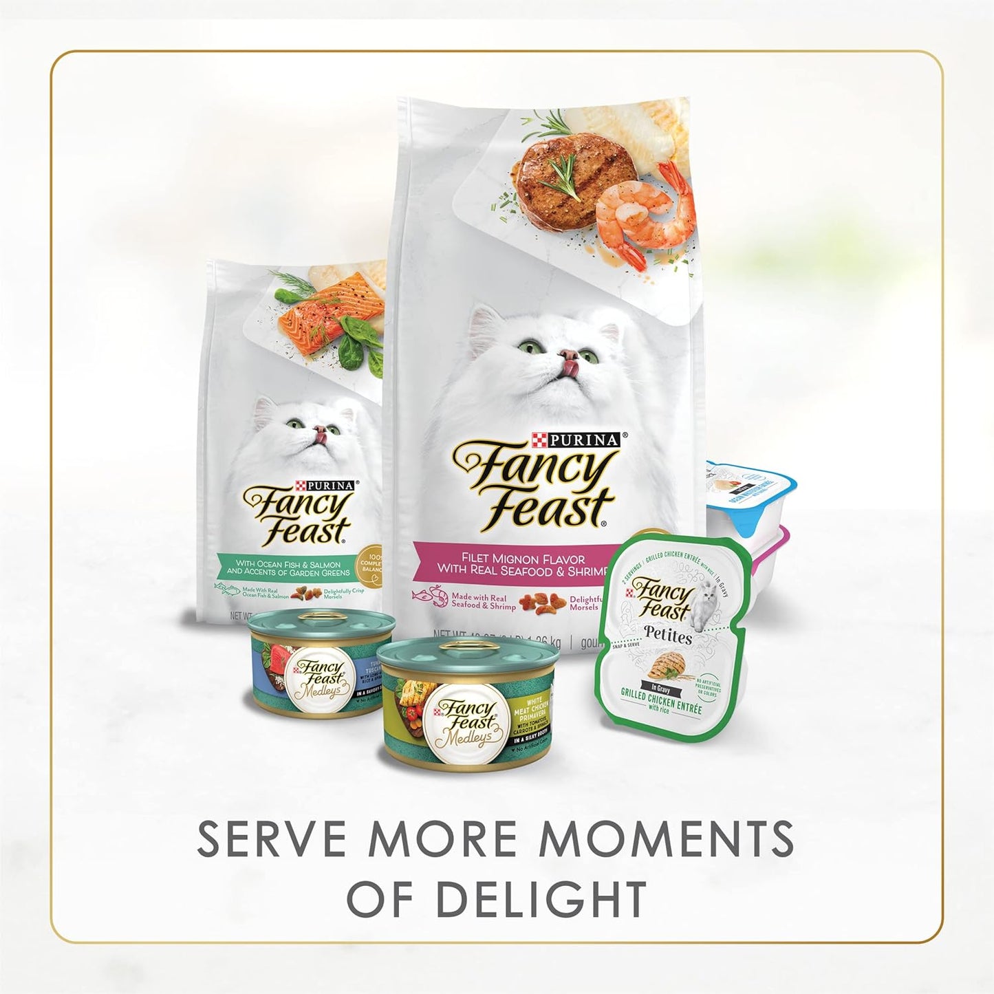 Purina Fancy Feast Seafood Collection in Gravy – Elevated Restaurant-Style Cat Dining Experience, Bulk Pack of 60