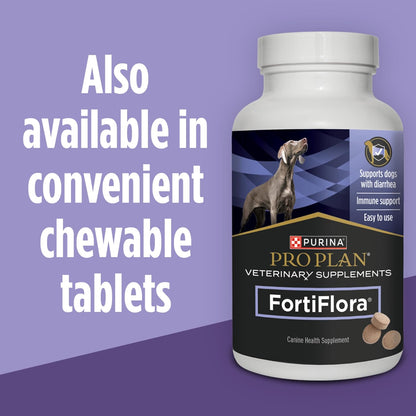 Purina Pro Plan FortiFlora Powder Supplement for Dogs – Trusted Post-Antibiotic Recovery and Stool Firming