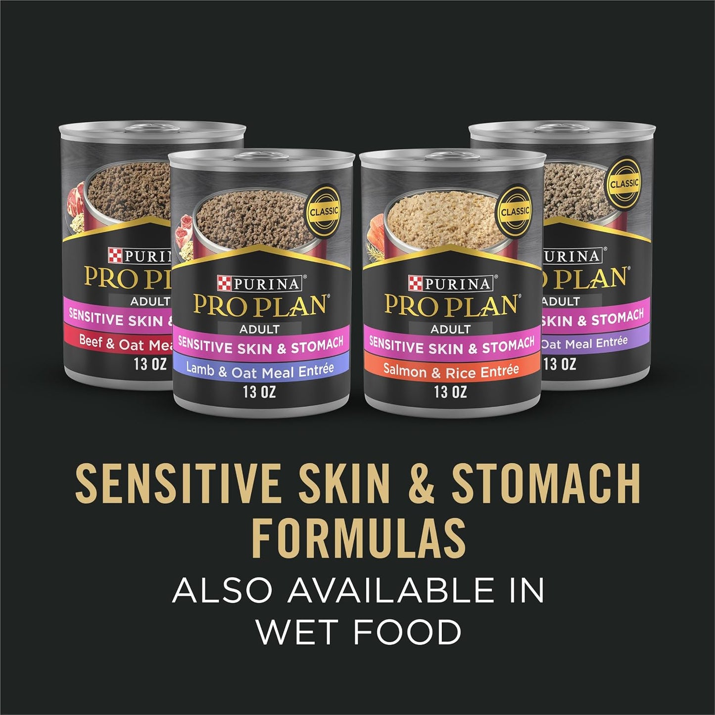 Purina Pro Plan Sensitive Skin and Stomach Dog Food Dry – Adult Salmon & Rice Formula for Allergen-Prone Adult Dogs