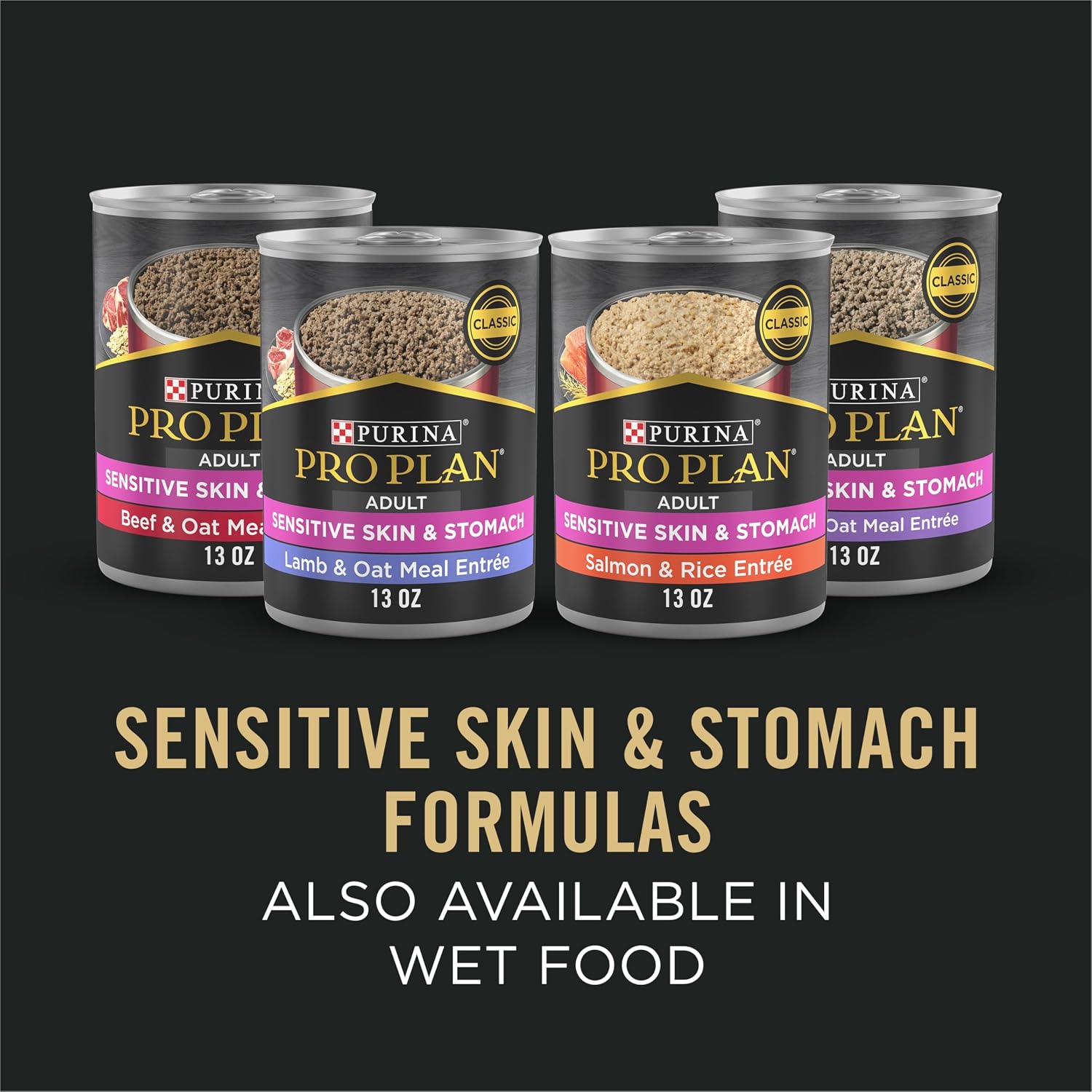 Purina Pro Plan Sensitive Skin and Stomach Salmon for Small Breeds – Elevated Daily Feeding with Real Salmon First, 4 lb Bag