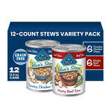 Blue Buffalo Blue's Stew Hearty Beef & Country Chicken Canned Dog Food, Clean Label Ingredients for the Intentional Pet Pantry