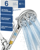 HOPOPRO High Flow Shower Head with Filter – Streamlined Single-Fixture Solution for Intentional Apartment Bath