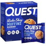 Quest Bake Shop Blueberry Muffins – Travel-Friendly Protein Snack for Flights, Road Trips, and Hotel Stays, 4 Count